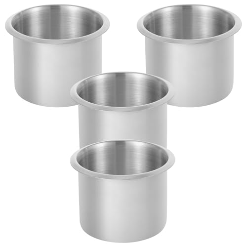 Porte-gobelets bateau inox encastrés support boissons tasses 4x