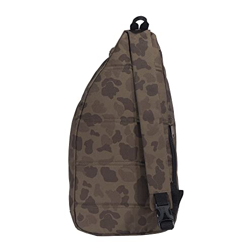 Carhartt Herren Schultertasche mit Seitlicher Schnalle und Tablet-hülle Umhängetasche für Reisen und Wandern, Duck Camouflage, One Size