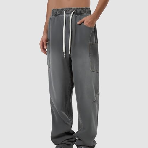 Men's Flare Leg Jeans Classic Denim Pants for Casual Streetwear Comfortable Non Stretch Fabric Spring Summer Fall3