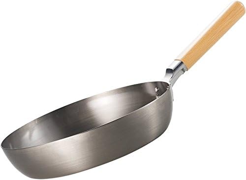 "ENZO"Iron Wooden handle frying pan 26cm EM-8129(Japan import / The package and the manual are written in Japanese)