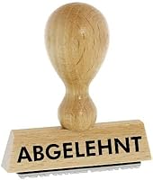 Lagerstempel/Lagertext – ABGELEHNT - von Kaufhaus2010 Buchenholzstempel – Lagertextstempel zur Kennzeichnung von Rechnungen und anderen Dokumenten 4 cm lang