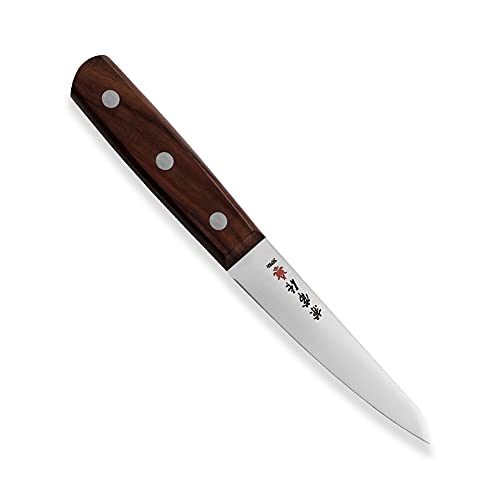 Asian Honesuki-Maru SKD-12 - Cuchillo de carne (mango de madera de palisandro, con tres remaches y...
