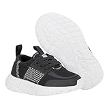 HEYDUDE Men's Kid Sirocco Play Varsity (Toddler), Black, 4 Medium