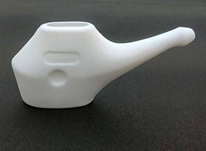 Image of Yoga Nasal Irrigation Plastic Jal Neti Pot (Single POT) White