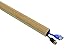 D-Line Quarter Round Cable Raceway Cord Cover Floor Trim | Stainable Wood Effect | 5 Foot 0.87"x0.87"