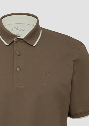 s.Oliver Herren Polo-Shirt – Regular Fit, Piqué, Label-Print – Ansicht 6