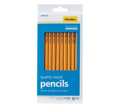 Just Basics Economy Woodcase Pencils, #2 Medium Soft 12/pk