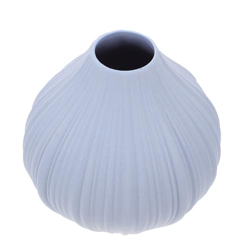 MOBUTOFU Jarrón de Cerámica Azul Moderno y Creativo para Flores, Mini Florero para Mesa o Dormitorio Que Añade Frescura y Lujo Decoración