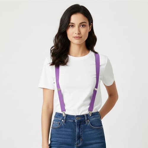 Image of Dibi Suspenders for Men - Adjustable X back Suspender with 4 Strong Clips