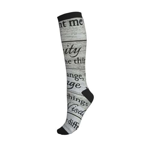Serenity Prayer On Beach Compression Socks, Suitable For Both Men And Women - Perfect For Running, Grooming, Hiking, Flying, And Traveling2