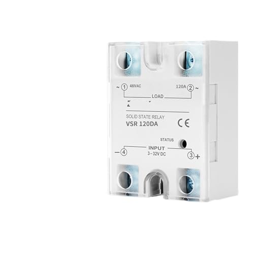 Relais AC contrôlé DC SSRDA monophasé VSR120DA à commutation statique silencieuse 100A