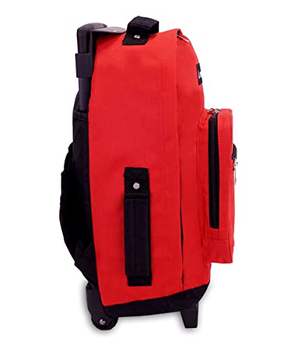 Everest Wheeled Backpack - Standard, Red, One Size,1045Wh-Rd/Bk #TOP2