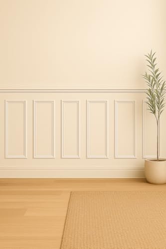 Image of Ekena Millwork PNL08X28AS-01 8 inchW x 28 inchH x 1 /2 inchP Ashford Molded Classic Wainscot Wall Panel