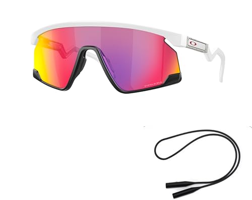 Oakley OO9280 Sunglasses Bundle: OO 9280 BXTR 928002 Bxtr Matte White Prizm Road and Universal Anti-slip Silicone Leash2