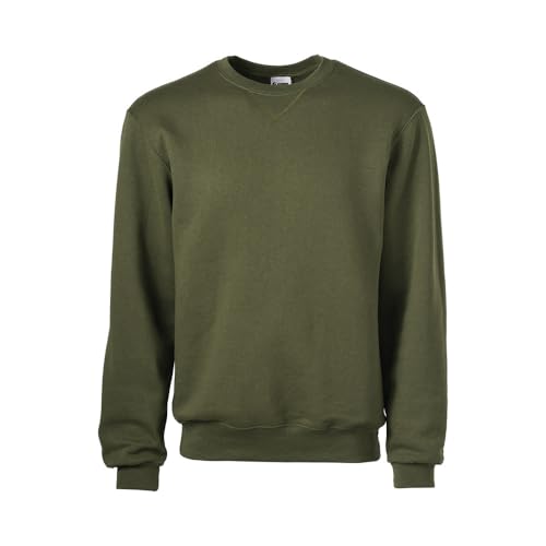 Soffe Mens Classic Midweight Fleece Crew Sweatshirt