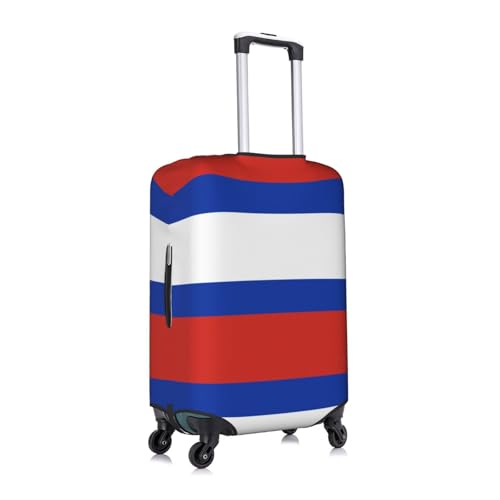 Russian Flag Print Travel Elastic Suitcase Luggage Baggage Cover Protector, Washable And Anti-Scratch3