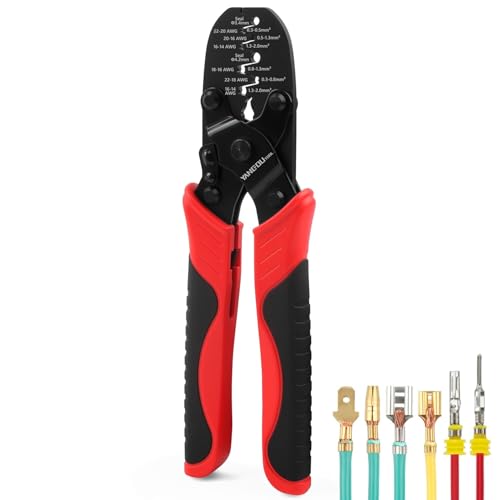 Weather Pack Crimper & Metri Pack Dual Cavity Connector Crimping Tool for 0.32.0mm (2214 AWG) Open Barrel & Sealed Terminals Fits Deutsch DT/DTM Waterproof Connector