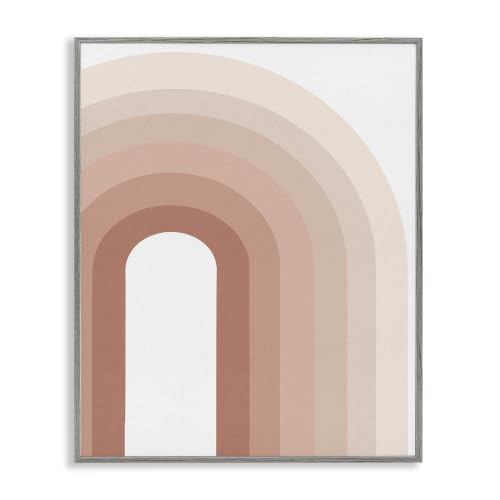 Rustic Desert Rainbow Geometric, 11 x 14 Inch Framed Giclée Print