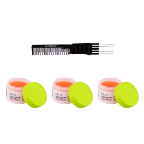 yper Affinage Push Up Shiny Hair Wax (2.54 oz) with Teasing Comb Pack 3