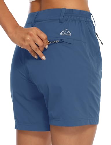 Image of TBMPOY Women's 6 inch Hiking Cargo Shorts Quick Dry with Pockets Work Golf Short Lightweight Outdoor Active Summer for Women
