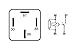BOSCH 0332019456 Normal Open Mini Relay - 4 Pins, 12 V, 30 A - Single