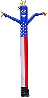 Hi Suyi 20ft Advertising Inflatable Tube Men Blow Up Giant Waving Arm Fly Puppet Christmas Halloween Decorative Signs for Business Store Party (No Blower)