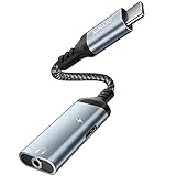 NIMASO Adaptador USB C a Jack 3.5mm, 2 en 1 Adaptador Auriculares Audio PD 60W Carga Rápida para Sumsung S21/S21 Ultra/S20/S20 Ultra/Note20,Huawei P40/P30/Mate 20,Google Pixel 4/3/2 XL,Xiaomi 8/9/10