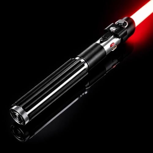 GADGETS 4 EVERYONE SaberLabs Lightsaber with Bluetooth App Smooth Swing 16 Sound Fonts 3 Light Effects Infinite Color Change and Motion Control. Light Saber for Adults and Cosplay. (RGB-DV)