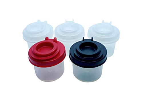 Salt and Pepper Shakers, Moisture proof lids set of 2pc tp 5 pcs for camping, backpacking or lunchboxes. Travel set of salt and pepper shakers along with other spice sets is an option purchase all 5