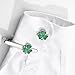 Dainty Clover Leaf Tie Clip Tie Bar for Men Silvery Fashion Shamrock Flower Necktie Suit Shirt Tuxeto Formal Wear Brooch Luck Dress Accessories St.Patrick's Day Party Jewelry Gift