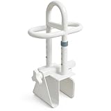 Vier Einstellbare Höhen Badewanne Einstiegshilfe – Dreifach-Griff Badewanneneinstiegshilfe, Badewannengriff ohne Bohren, Griffstange für Wannen Rand mit Gummipolster für Senioren, Schwangere, Kinder