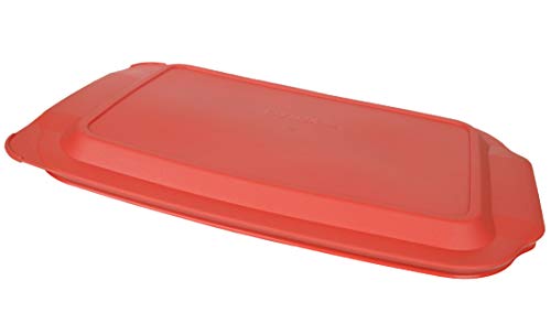 Pyrex 234-Pc 4Qt Red Rectangle Plastic Food Storage Lid, Made In Usa - 4 Pack #TOP2