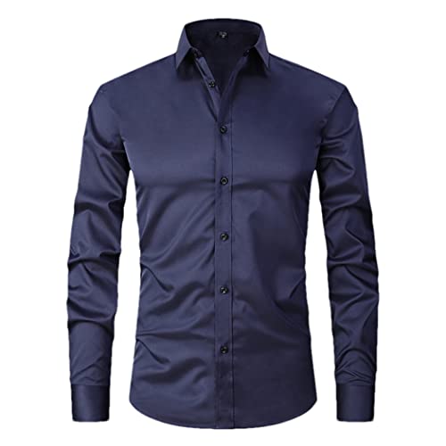 Chemise décontractée homme mince anti-plis pour rester élégant sans repassage