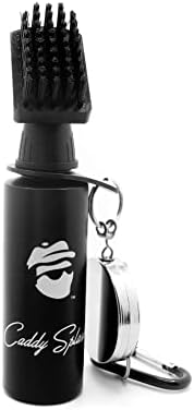 Caddy Splash Golf Water Brush – Retractable Brush with Nylon-Bristles Head – Wide Cleaning Coverage – Anti-Leak Reservoir Tube – Squeeze Bottle for Easy Cleaning – 7.5 Inches, Holds 4 Ounces of Water
