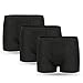 Produktbild 3er Pack Inkontinenz Pants Männer, Waschbare Herren-Boxershorts aus Baumwolle mit 300 ml saugfähiger Einlage Wiederverwendbare saugfähige Unterwäsche für Männer Schwarz Größe M