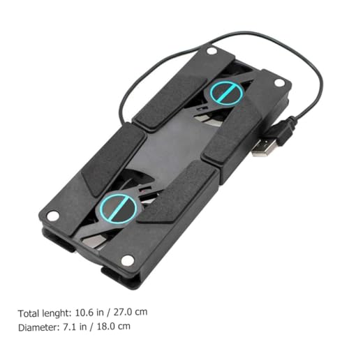 Veemoon 2 Pcs USB Cooler para Laptop con Ventiladores Dual miniatura 2