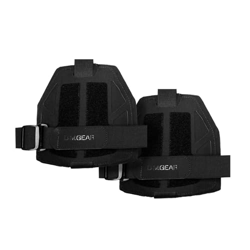Tactical Shoulder Armor Shoulder Guard Airsoft Gear Equipment Vest Accessory Shoulder Protector Shoulder Pads Tactical Body Armor (BK)