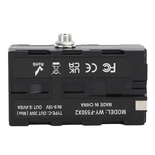 Batería simulada NP F970 F750 acoplador CC para cámara y monitor Atomos V