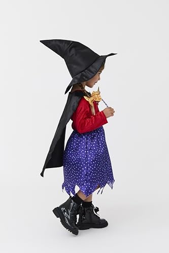 Blues Group Officially Licensed Room On The Broom Classic Girls Kids Costume | World Book Day Dress-Up and Role Play | Ages 38 | (6-8 Years)