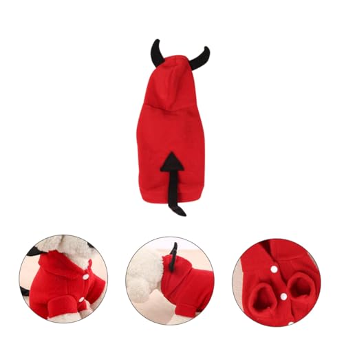 Disfraz Demonio para Perro Tamaño S KESYOO Halloween miniatura 5