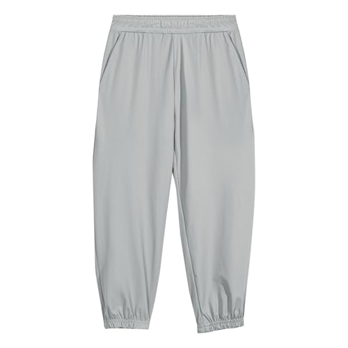 Pantalon de jogging filles en maille soyeuse et légère avec poches de rangement