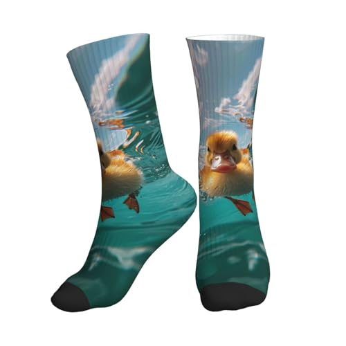 VOSERY Calcetines de natación submarina para hombre y mujer - Calcetines de running cómodos y suaves con suela media pantorrilla, 1 negro., Talla única