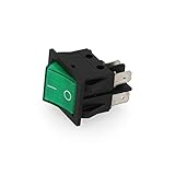EDM E45051 Interruptor Bipolar 15A, Verde, 250 V