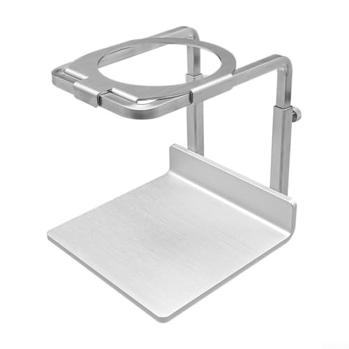 Soporte de embudo para filtro de café con ajuste de altura y base sólida, compatible con filtros de café estándar elaborados a mano para una extracción eficiente