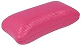 Modernes Brillenetui ELLEN mit hochwertigem Bezug im Lederlook in Magenta