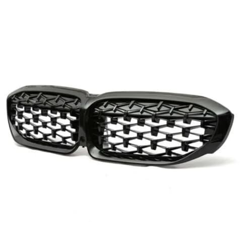 Calandre avant BMW G20 G21 G28 style diamant noir chrome 2019-2022