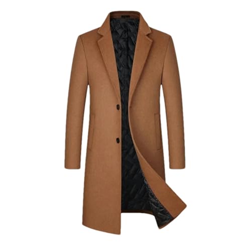 Manteau en laine homme kaki de taille S pour vos trajets urbains et sorties d hiver
