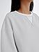 Trendy Queen Womens Oversized Crewneck Sweatshirt Fleeced 2025 Fall Fashion Outfits Clothes Clothing Loose Fit Comfy Crew Neck Color Block Pullover Top Grey