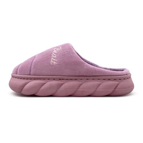 Image of VRITRAZ Women's Comfort Slip On Closed Toe Warm Winter House Clog Indoor Slipper