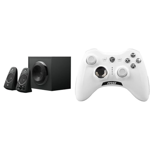 Logitech Z623 Lautsprecher-System mit & MSI Force GC30 V2 White Kabelloser